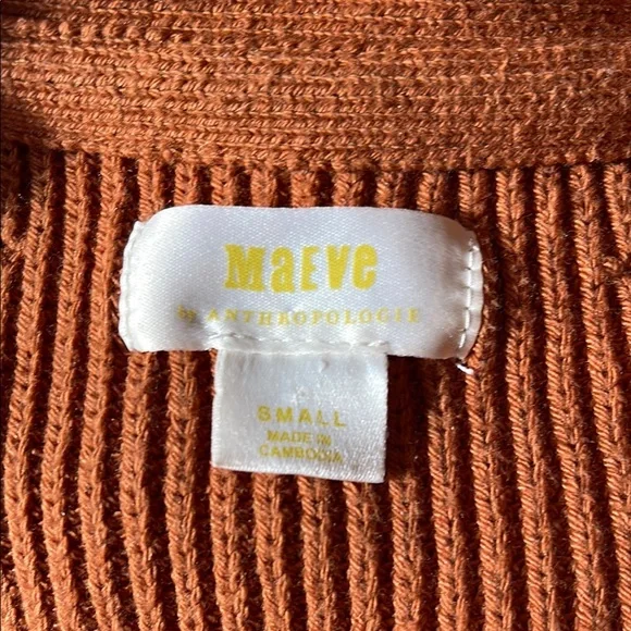 MAEVE Oversized V-Neck Pullover Sweater Color Block Sweater size Small - Picture 9 of 10